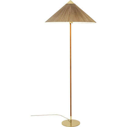 Tynell Collection 9602 Floor Lamp Brass/ Bamboo