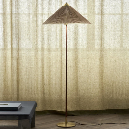 Tynell Collection 9602 Floor Lamp Brass/ Bamboo