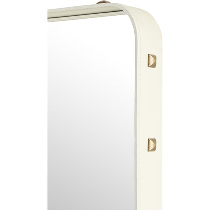 Adnet Mirror 70x180 Cream Leather