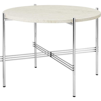 TS Coffee Table Round Ø55 Polished Steel