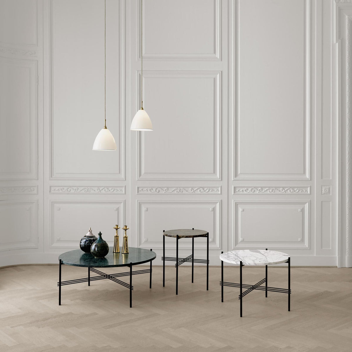 TS Coffee Table Round Ø80 Polished Steel
