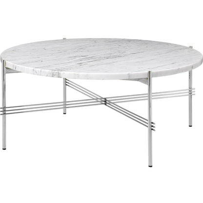 TS Coffee Table Round Ø80 Polished Steel