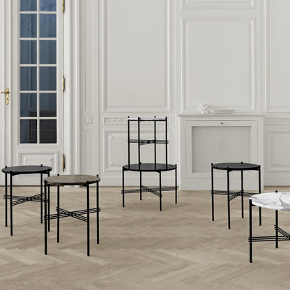 TS Side Table Round Ø40 Polished Steel