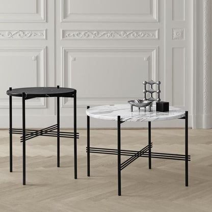 TS Side Table Round Ø40 Polished Steel