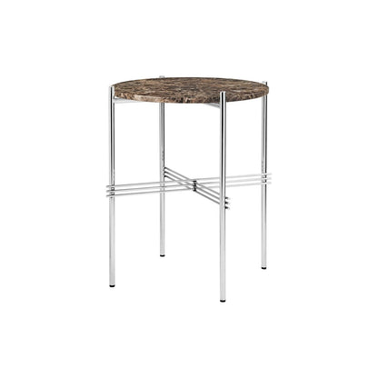 TS Side Table Round Ø40 Polished Steel