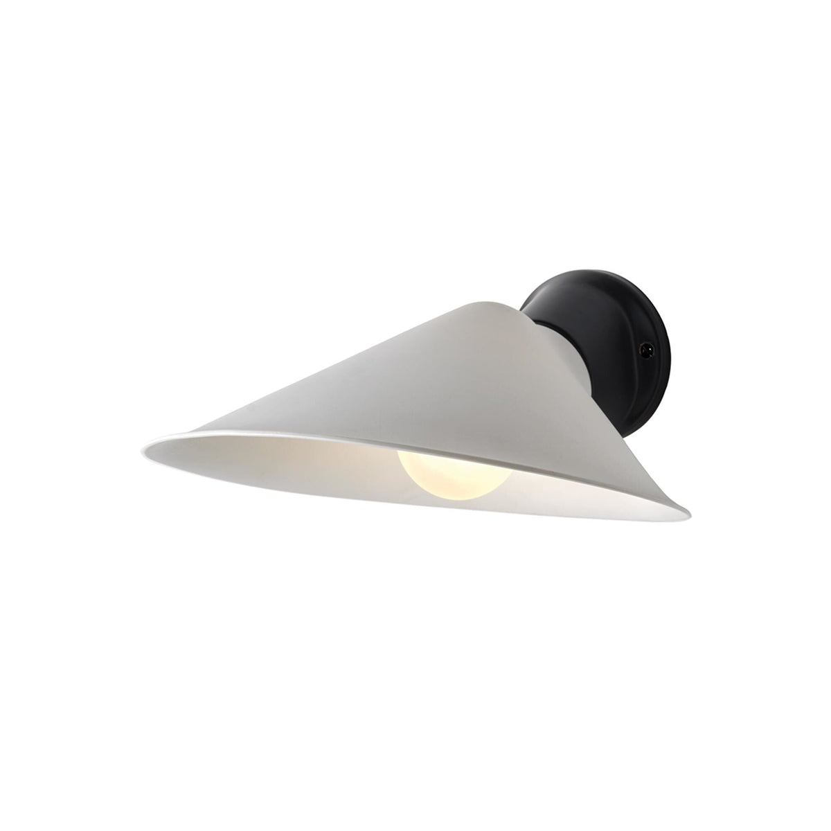 DCWéditions Plume Wall Lamp Porcelain/ Black
