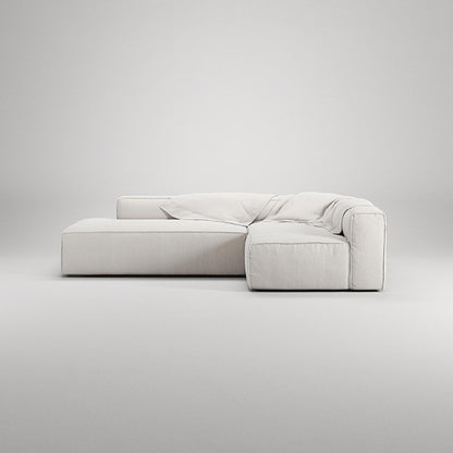 Decotique Grand 3-Seater Lounge Sofa Open End Left Steam/ White