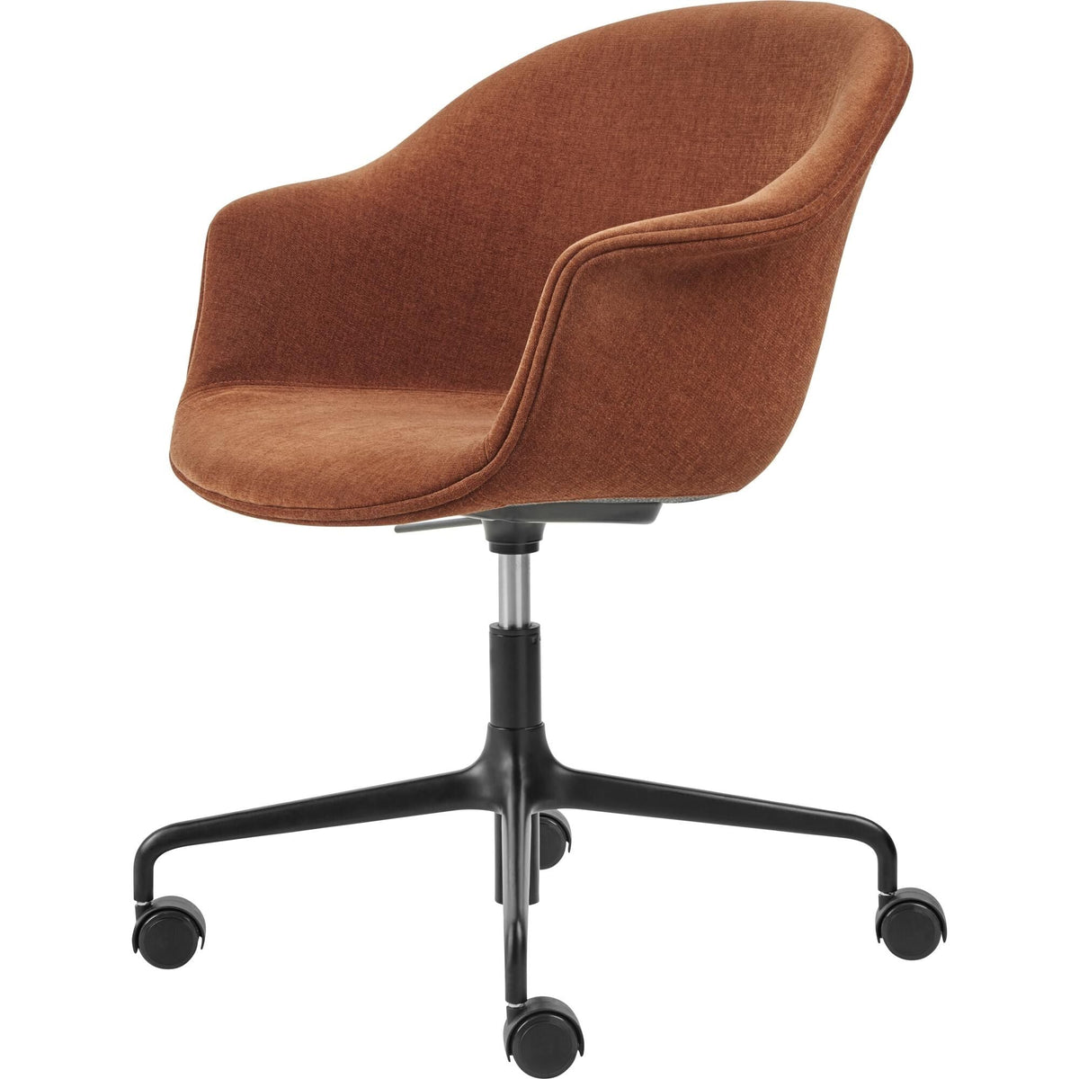Bat Office Chair Upholstered Front Matt Black/905 Dune