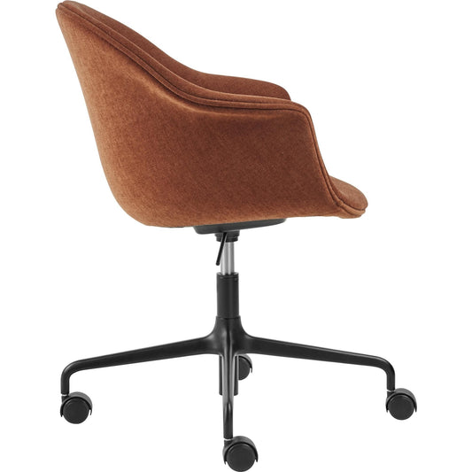 Bat Office Chair Upholstered Matt Black/ Belsuede Special 133