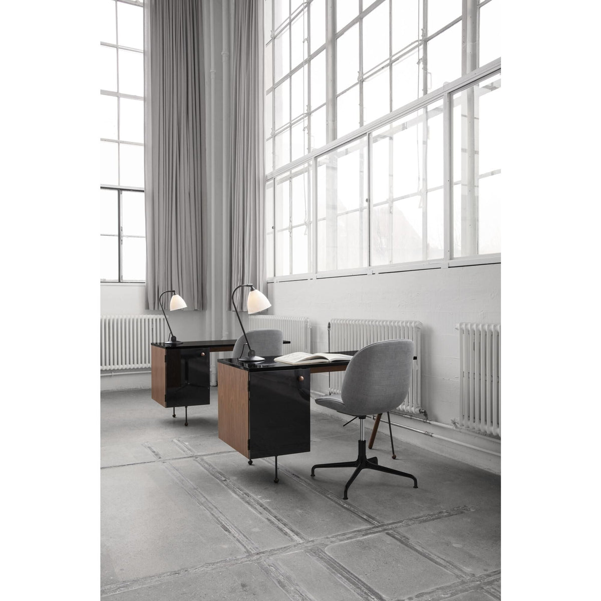 Bat Office Chair Matt Black/ Black