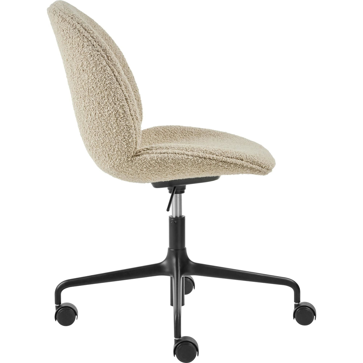 Beetle Office Chair Upholstered Matt Black/ Karakorum 003