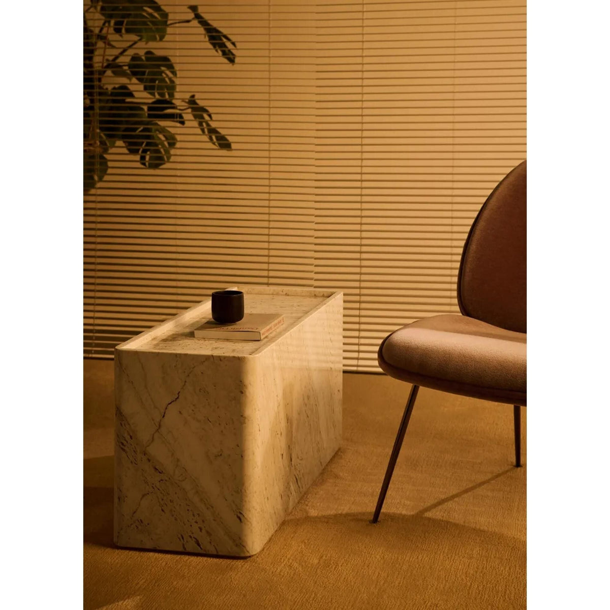 Pietra Side Table Large Neutral White