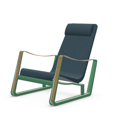 Cite Lounge Chair (Prouve Ble Vert powder-coated (smooth)) by Vitra