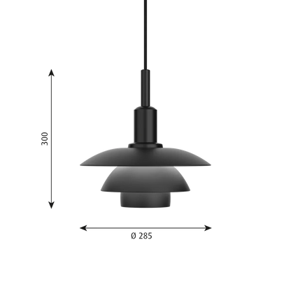 Ph 3/3 Pendant Lamp by Louis Poulsen #Metal black