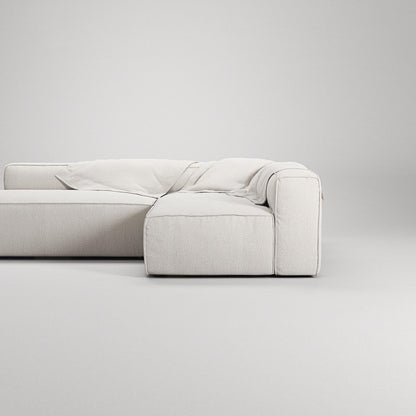 Decotique Grand 3-Seater Lounge Sofa Open End Left Steam/ White