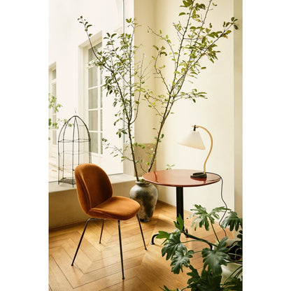Carmel Bistro Café Table 74x75x75 Matt Black/Rock Red