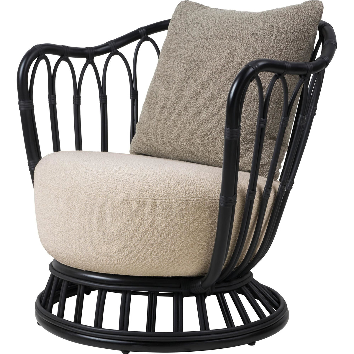 Grace Outdoor Armchair Black/Lorkey 41/Lorkey 43