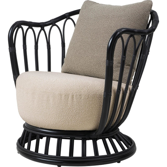 Grace Outdoor Armchair Black/Lorkey 41/Lorkey 43