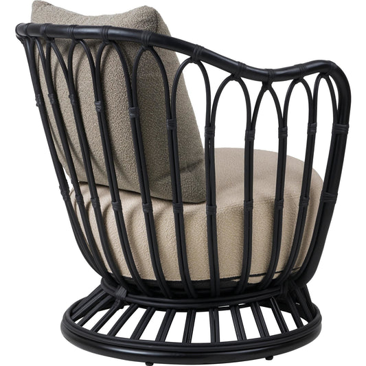 Grace Outdoor Armchair Black/Lorkey 41/Lorkey 43