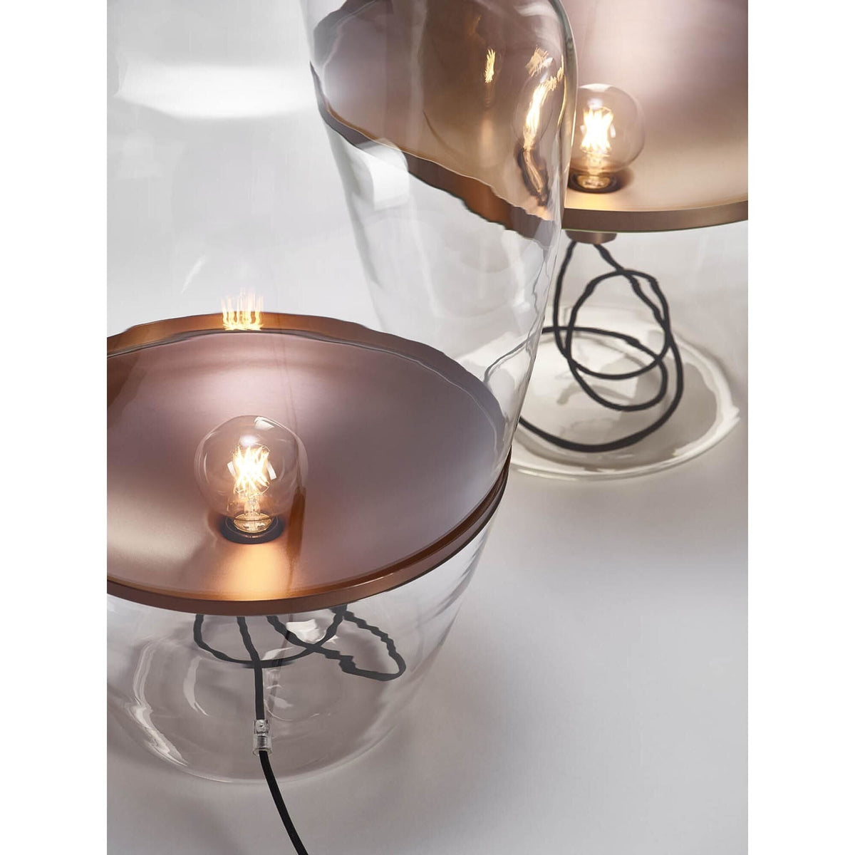 Balloons Large Floor Lamp Clear Glass