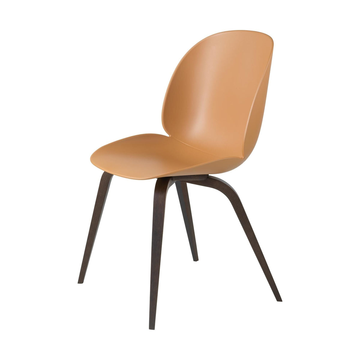 Beetle Dining Chair Wooden Base Smoked