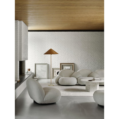 Pacha Armchair Mumble 10 With Base In Pearl Gold