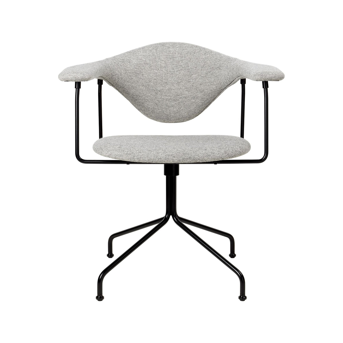 Masculo Office Chair Upholstered In Eero Special FR 106 With Base In Black Semi Matt