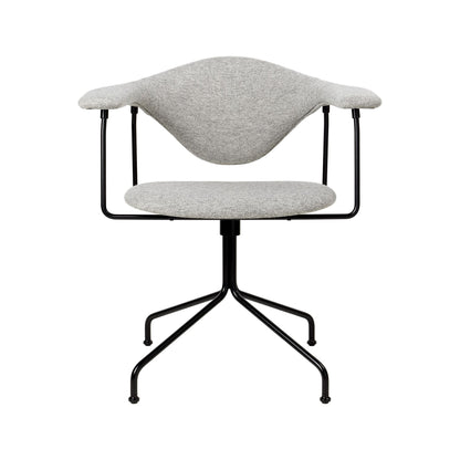Masculo Office Chair Upholstered In Eero Special FR 106 With Base In Black Semi Matt