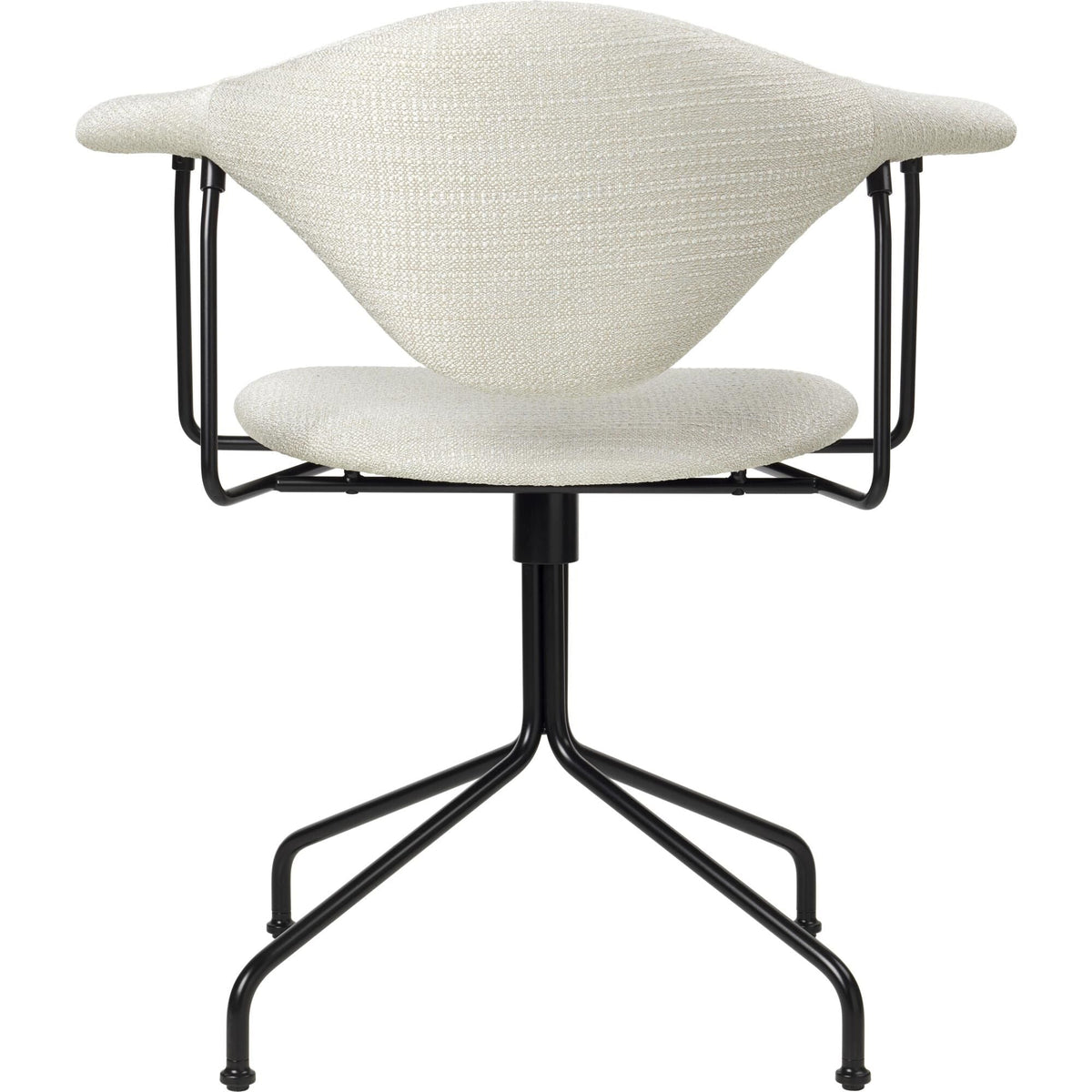 Masculo Office Chair Upholstered In Eero Special FR 106 With Base In Black Semi Matt