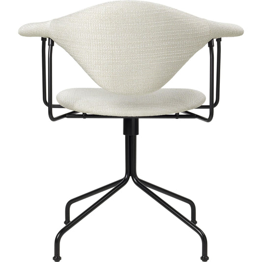Masculo Office Chair Upholstered In Eero Special FR 106 With Base In Black Semi Matt