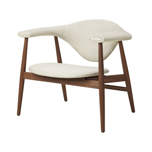 Masculo Armchair Upholstered In Eero Special FR 106 With Legs In Walnut