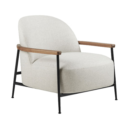 Senjour Armchair With Armrests Flair Special 201 With Legs In Matt Black