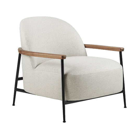 Senjour Armchair With Armrests Flair Special 201 With Legs In Matt Black