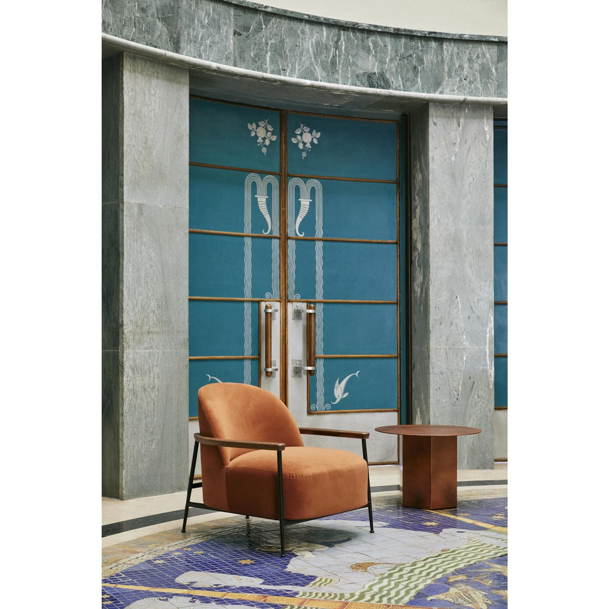 Senjour Armchair With Armrests Flair Special 201 With Legs In Matt Black