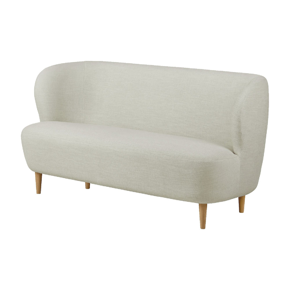 Stay Sofa Upholstered In Bonito 091 with Legs In Semi Matt Lacquered Oak