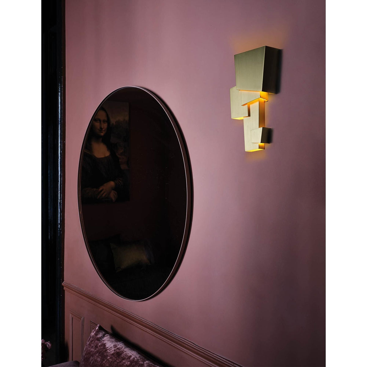 DCWéditions Map 1 L Wall Lamp Gold