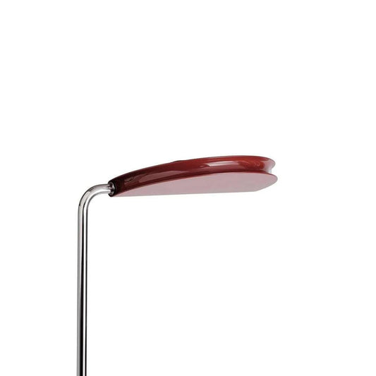DCWéditions Mezzaluna Floor Lamp Chrome/ Red