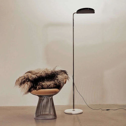 DCWéditions Mezzaluna Floor Lamp Chrome/ Yellow