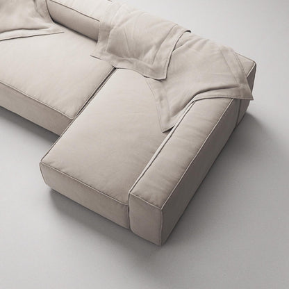 Decotique Grand 3-Seater Sofa Chaise Right Sandshell/Beige