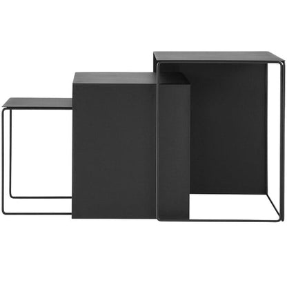 Cluster tables 3 pcs, black