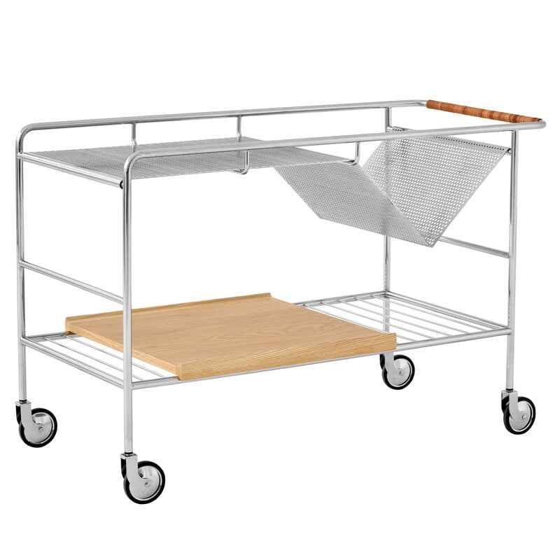 ALIMA NDS1 - Steel and wood drinks trolley