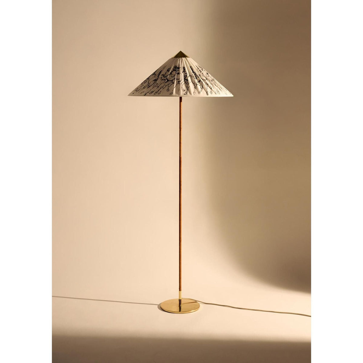 Tynell Collection 9602 Garro Éditions Floor Lamp Brass/Harigey Circus Horses