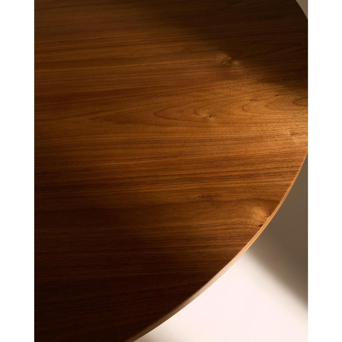 Tavolo A Dischi Dining Table Ø150 American Walnut/High Gloss