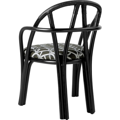 Bistra Dining Chair With Armrests Ebony Painted