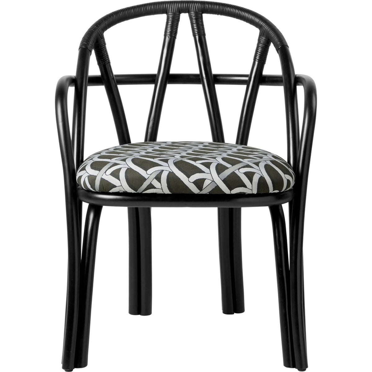 Bistra Dining Chair With Armrests Ebony Painted