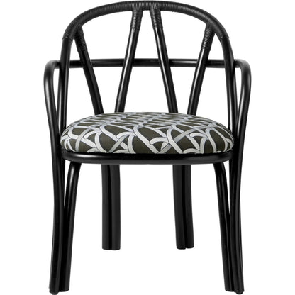 Bistra Dining Chair With Armrests Ebony Painted