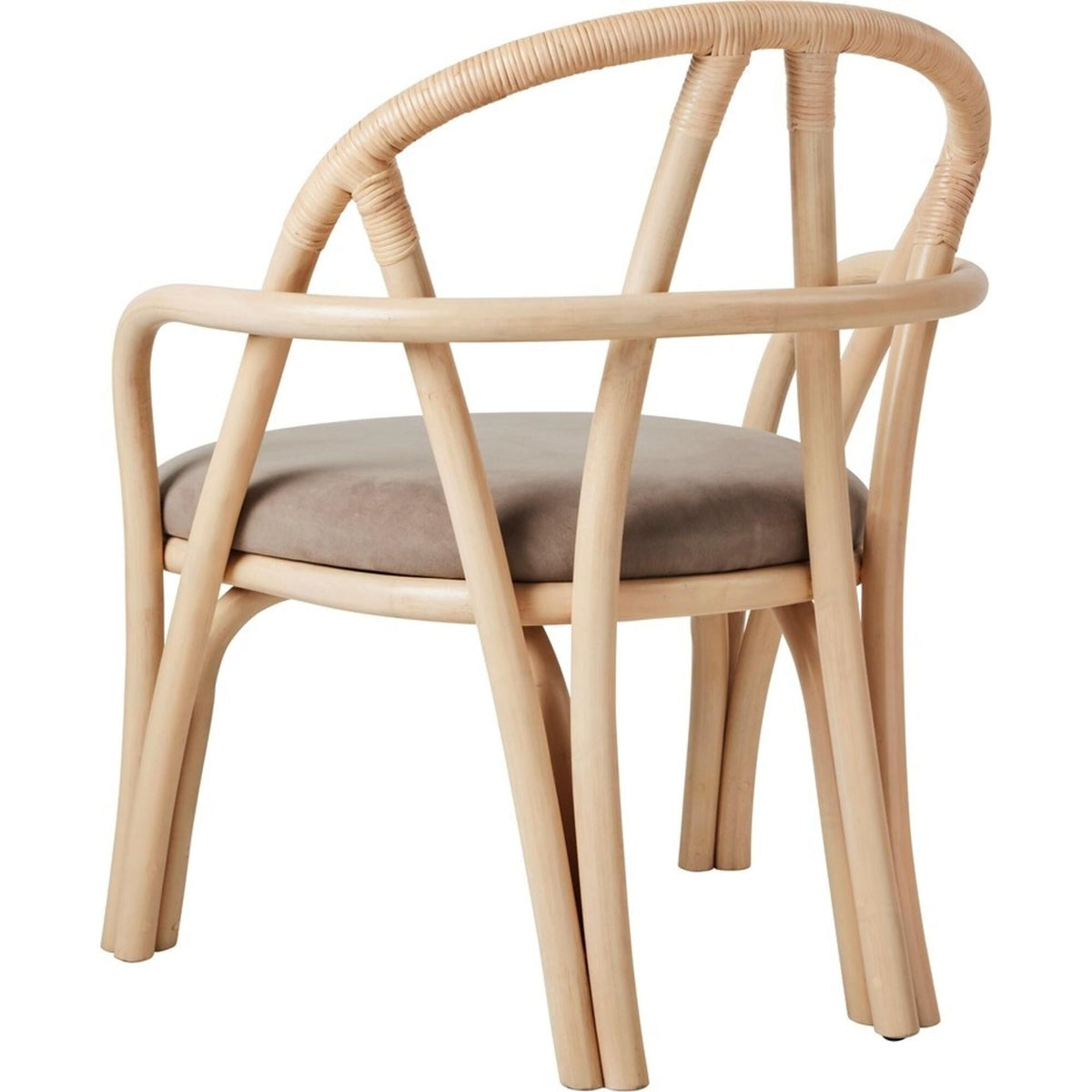 Bistra Armchair Natural Lacquered Rattan/Fustagno Limonta 002