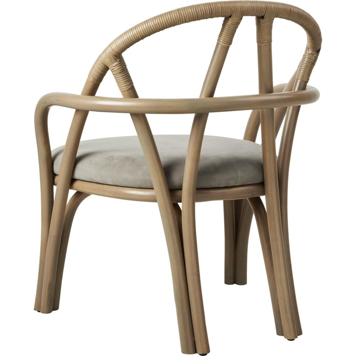 Bistra Armchair Olive Stained Rattan/Fustagno Limonta 003