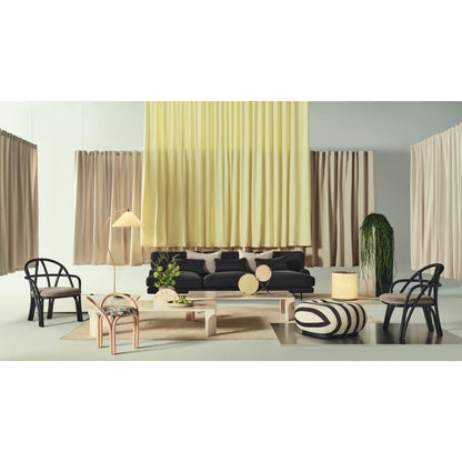 Bistra Stool Olive Stained Rattan/Fustagno Limonta 003
