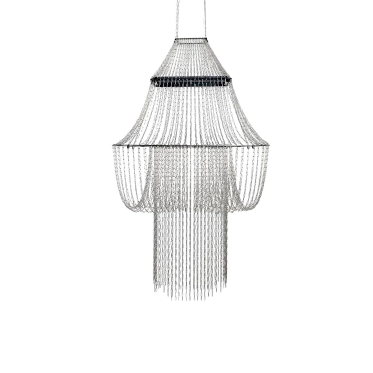 DCWéditions Lamp C Pendant Stainless Steel/ Black